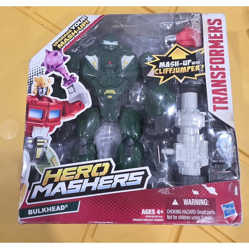 NEW Hasbro 2013 TRANSFORMERS Hero Mashers‎ BULKHEAD Rare! Mash Up Cliffjumper